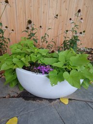 2 Heavy Concrete Planters