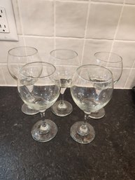 5 Wine Glasses