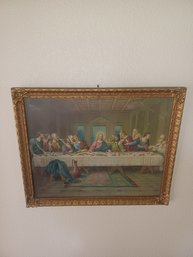 The Last Supper Golden Trim Print Artwork