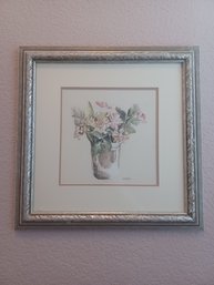 L.David Framed Floral Art Print, 14x14in