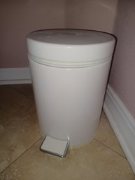 Small White Brabantia Step Trash Can