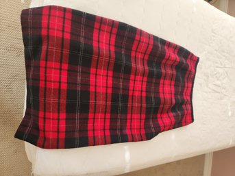 Talbots Petites, Plaid Wool Skirt, Size 10