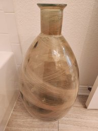 Large Swirled Glass Vase