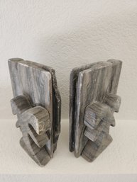 Palm Tree Marble Book Ends