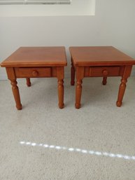 Wooden End Tables X 2