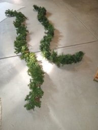 Lighted Christmas Garland 9ft Long