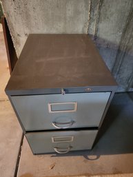 Gray Filing Cabinet, No Key.