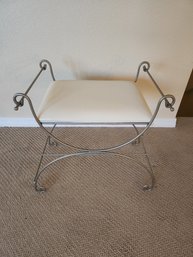 Metal Padded Vanity Chair