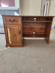 Small Light Wood Colored Office Desk