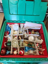 Mystery, Christmas Ornaments In Tote,