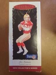 Plastic, Keep Sake Ornament, Joe Montana.