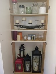 Lanterns, Candles, Canisters, Glass Vases