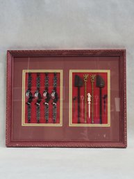 Red Wooden Frame Vintage Swizzle