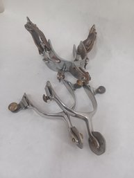 Vintage Steel Spurs X 2 Pairs