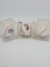 2 Official Opening Day, Colorado Rocky Balls 1 Andres Galarraga Ball