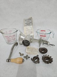 Universal Meat Grinder & Measuring Cups