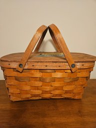 Delmonico Wooden Picnic Basket