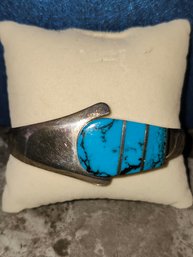 Sterling Silver 950 Mexico Turquoise Bracelet
