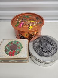 3 Vintage Collectible Tins
