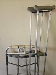 Mobility Lot Guardian Walker And Invacare Crutches