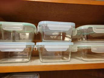 6 Glasslock  Storage Containers