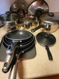 15 Piece Assorted Pots Pans And Lids