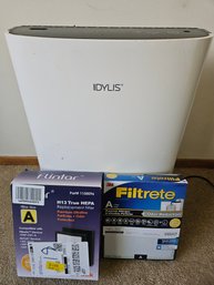 Idylis Air Purifier And 2 Hepa Filters