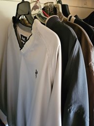 6 Men's Golf Pullovers And Windbreakers Size XL/XXL