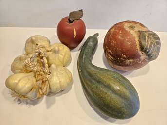 Rustic Ceramic/Clay Fruit And Vegetables