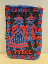 Vintage Tyrol Austria Embroidered Wash Mitt