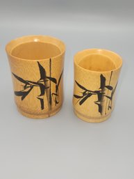Vintage Bamboo Tiki Cups