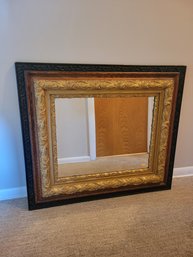 Vintage Wood And Gold Framed Mirror