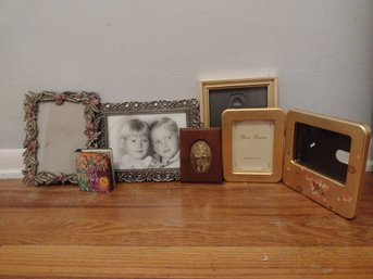 5 Assorted Picture Frames And Flower Pop Up Book