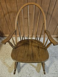 Vintage Oval Back Rocking Chair
