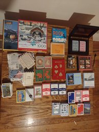 24 Sets Of Playing Cards With Game Score Sheets And 2 Puzzles
