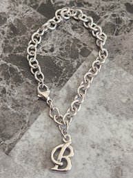 Sterling Silver Bracelet And Pendant