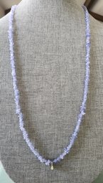 Long-Small Amethyst Rock Necklace