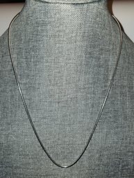 Silvertone Rolled Rope Necklace