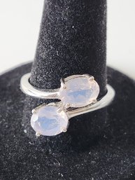 925 Sterling TGGC Moonstone Ring Size 7.5