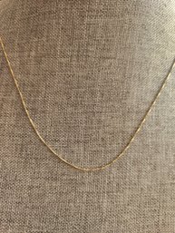 14k Gold Necklace 10in