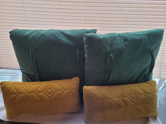 Throw Pillows Green And Yellow
