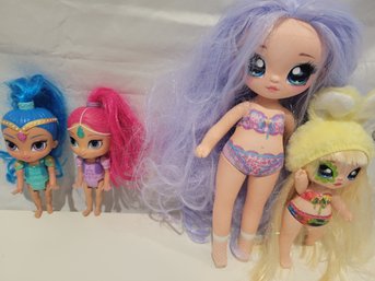 2 Na Na Na Surprise Dolls And 2 Shimmer And Shine Dolls