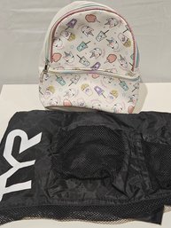 Unicorn Backpack And Mesh TYR Bag