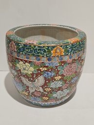 Asian Enamel Porcelain Planter