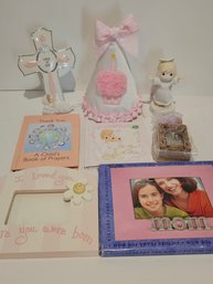 Precious Moments And Frame Lot