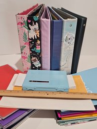 Binder Notebook And Folder Lot