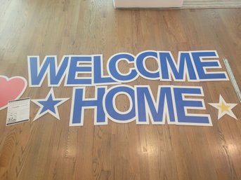 Large Welcome Home Lawn Sign