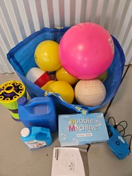 Outdoor Balls And Bubble Machines