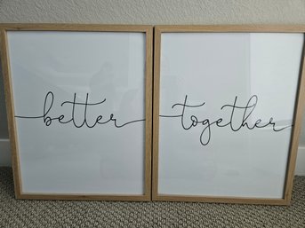 Better Together Wall Art X 2