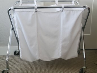 3 Compartment Laundry Caddy On Wheels